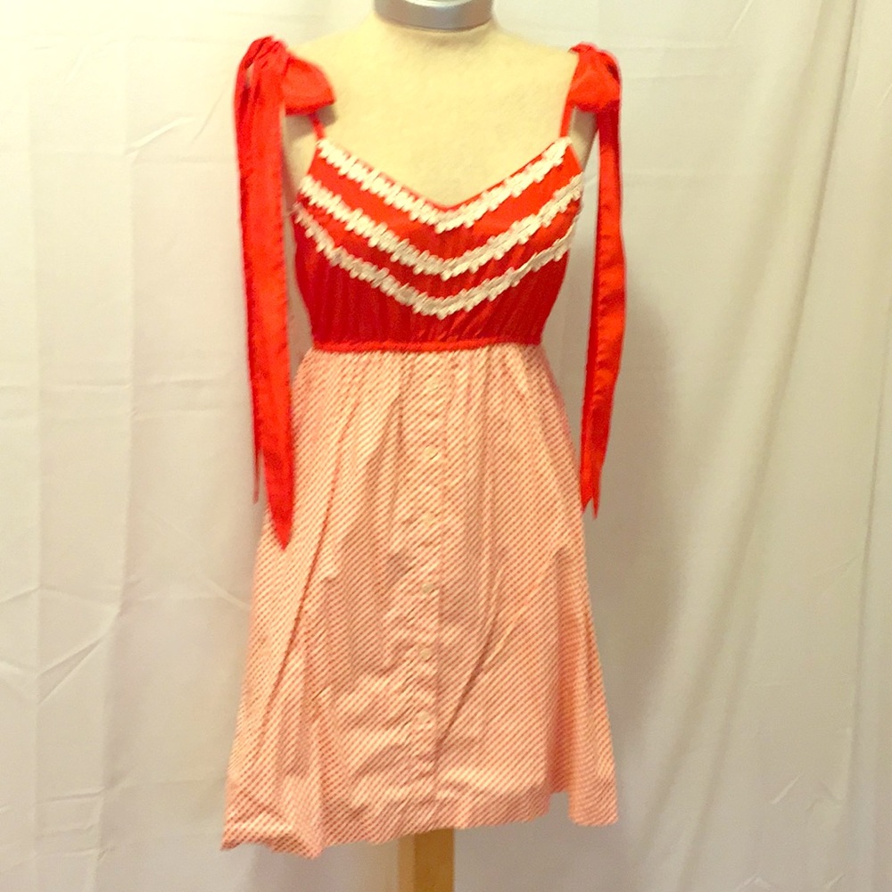 Judith March Red Bow & Polka Dot Dress